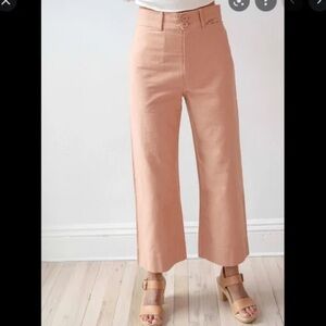 Apiece Apart Cropped Merida Pant - Light Tan